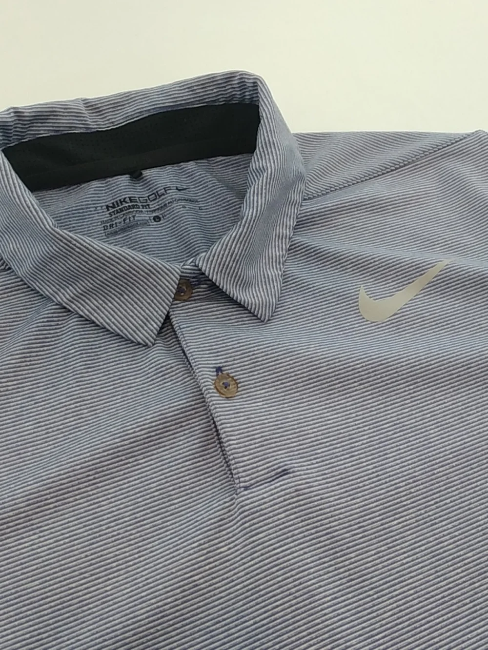 Nike Men's Light Gray Polo Shirt